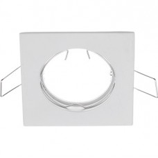 Σποτ Τετράγωνο Χωνευτό Σταθερό Αλουμινίου Λευκό 21-1590